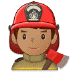 👨🏽‍🚒 man firefighter: medium skin tone display on Samsung